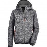 Preisvergleich für Oberteile: Strickfleecejacke KOW 25 BYS KNTFLC JCKT mit Kapuze  anthrazit Gr. 152 Jungen Kinder