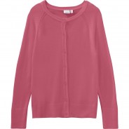 Preisvergleich für Oberteile: Strickjacke NKFVIONI  bordeaux Gr. 98 Mädchen Kleinkinder