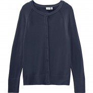 Preisvergleich für Oberteile: Strickjacke NKFVIONI  dunkelblau Gr. 146/152 Mädchen Kinder