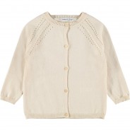 Preisvergleich für Oberteile: Strickjacke NMFRUTH , Organic Cotton offwhite Gr. 92 Mädchen Kleinkinder