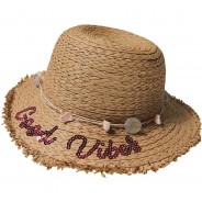 Preisvergleich für Mützen & Accessoires: Strohhut  braun Gr. 53 Mädchen Kleinkinder