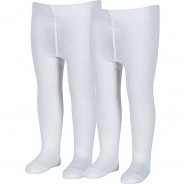 Preisvergleich für Strumpfwaren: Strumpfhose uni DP - Strickstrumpfhosen - weiß Gr. 104