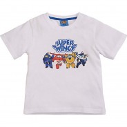 Preisvergleich für Oberteile: Super Wings Kinder Kurzarm T-Shirt weiß Gr. 86/92 Jungen Kinder