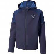 Preisvergleich für Oberteile: Sweatjacke ACTIVE SPORTS  dunkelblau Gr. 128 Jungen Kinder