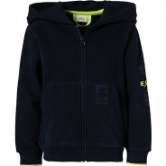 Preisvergleich für Oberteile: Sweatjacke  dunkelblau Gr. 116/122 Jungen Kinder