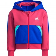 Preisvergleich für Oberteile: Sweatjacke FL KN JKT  pink/weiß Gr. 122 Mädchen Kinder