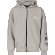 Preisvergleich für Oberteile: Sweatjacke  hellgrau Gr. 128/134 Jungen Kinder