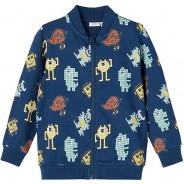 Preisvergleich für Oberteile: Sweatjacke NMMBALDER , Organic Cotton dunkelblau Gr. 110 Jungen Kleinkinder