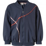 Preisvergleich für Oberteile: Sweatjacke , Organic Cotton blau Gr. 116 Mädchen Kinder