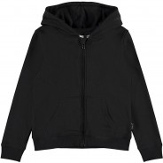 Preisvergleich für Oberteile: Sweatjacke , Organic Cotton schwarz Gr. 98 Mädchen Kinder