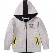 Preisvergleich für Oberteile: Sweatjacke RESPECT  grau Gr. 158/164 Jungen Kinder