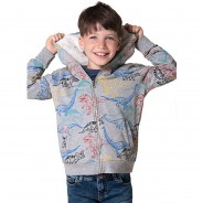 Preisvergleich für Oberteile: Sweatjacke  von ZAB kids grau Gr. 92/98 Jungen Kinder