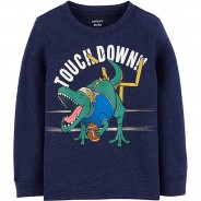 Preisvergleich für Oberteile: Sweatshirt , Dinosaurier dunkelblau Gr. 98 Jungen Kleinkinder