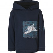 Preisvergleich für Oberteile: Sweatshirt  dunkelblau Gr. 104 Jungen Kleinkinder