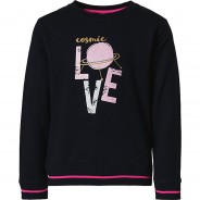 Preisvergleich für Oberteile: Sweatshirt  dunkelblau Gr. 116 Mädchen Kinder