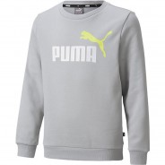 Preisvergleich für Oberteile: Sweatshirt ESS+ 2 COL BIG LOGO CREW FL B  grau-kombi Gr. 110 Jungen Kleinkinder