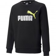 Preisvergleich für Oberteile: Sweatshirt ESS+ 2 COL BIG LOGO CREW FL B  schwarz Gr. 176 Jungen Kinder