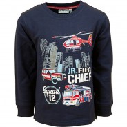 Preisvergleich für Oberteile: Sweatshirt , Fahrzeuge dunkelblau Gr. 92/98 Jungen Kleinkinder