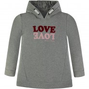 Preisvergleich für Oberteile: Sweatshirt  grau-kombi Gr. 146/152 Mädchen Kinder