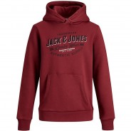 Preisvergleich für Oberteile: Sweatshirt JJELOGO  rot Gr. 128 Jungen Kinder