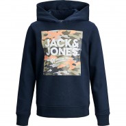 Preisvergleich für Oberteile: Sweatshirt JJPETE  dunkelblau Gr. 128 Jungen Kinder