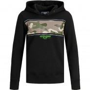 Preisvergleich für Oberteile: Sweatshirt JJSOLDIER  schwarz Gr. 128 Jungen Kinder