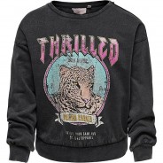 Preisvergleich für Oberteile: Sweatshirt KOGLUCINDA  schwarz Gr. 134/140 Mädchen Kinder