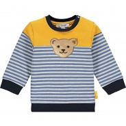 Preisvergleich für Oberteile: Sweatshirt Let´s Play im coolen Streifenmix Sweatshirts blau Gr. 80 Jungen Kinder