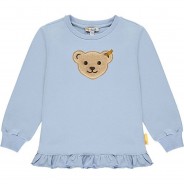 Preisvergleich für Oberteile: Sweatshirt mit Rüschen Sweatshirts hellblau Gr. 86 Mädchen Kinder