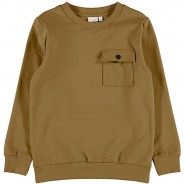 Preisvergleich für Oberteile: Sweatshirt NKMVAN , Organic Cotton beige Gr. 158/164 Jungen Kinder