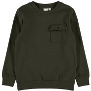 Preisvergleich für Oberteile: Sweatshirt NKMVAN , Organic Cotton khaki Gr. 134/140 Jungen Kinder