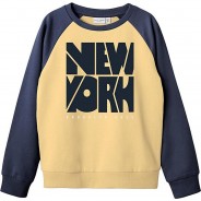 Preisvergleich für Oberteile: Sweatshirt NKMVILDAR  beige Gr. 134/140 Jungen Kinder