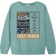 Preisvergleich für Oberteile: Sweatshirt NKMVILDAR  blau Gr. 134/140 Jungen Kinder