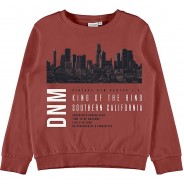 Preisvergleich für Oberteile: Sweatshirt NKMVILDAR , Organic Cotton rot Gr. 158/164 Jungen Kinder