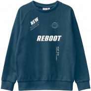 Preisvergleich für Oberteile: Sweatshirt NKMVION  dunkelblau Gr. 146/152 Jungen Kinder