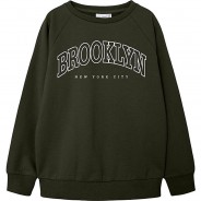 Preisvergleich für Oberteile: Sweatshirt NKMVION  khaki Gr. 122/128 Jungen Kinder