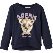 Preisvergleich für Oberteile: Sweatshirt NMFVENUS  dunkelblau Gr. 110 Mädchen Kleinkinder
