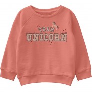 Preisvergleich für Oberteile: Sweatshirt NMFVENUS , Organic Cotton apricot Gr. 98 Mädchen Kleinkinder