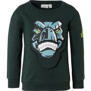 Preisvergleich für Oberteile: Sweatshirt NMMJURASSIC  dunkelgrün Gr. 98 Jungen Kleinkinder