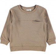 Preisvergleich für Oberteile: Sweatshirt NMMNOGAS , Organic Cotton beige Gr. 116 Jungen Kinder