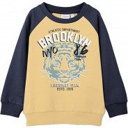 Preisvergleich für Oberteile: Sweatshirt NMMVILDAR  beige Gr. 92 Jungen Kleinkinder