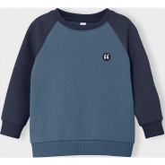Preisvergleich für Oberteile: Sweatshirt NMMVOLMAR  blau Gr. 116 Jungen Kinder