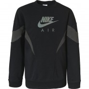 Preisvergleich für Oberteile: Sweatshirt NSW AIR FT BF CREW  schwarz/grau Gr. 122/128 Mädchen Kinder