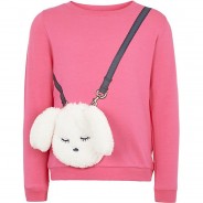 Preisvergleich für Oberteile: Sweatshirt , Organic Cotton rosa Gr. 110 Mädchen Kleinkinder