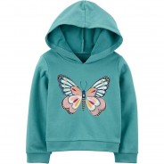 Preisvergleich für Oberteile: Sweatshirt , Schmetterlinge türkis Gr. 92 Mädchen Kleinkinder