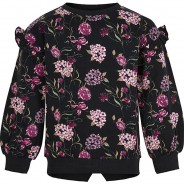 Preisvergleich für Oberteile: Sweatshirt  schwarz Gr. 128 Mädchen Kinder