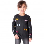 Preisvergleich für Oberteile: Sweatshirt  von ZAB kids grau Gr. 152/158 Mädchen Kinder