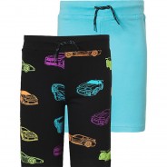 Preisvergleich für Hosen: Sweatshorts Doppelpack  von ZAB kids blau Gr. 104/110 Jungen Kleinkinder