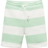 Preisvergleich für Hosen: Sweatshorts Regular fit  grün/weiß Gr. 104/110 Jungen Kleinkinder