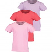 Preisvergleich für Oberteile: T-Shirt 3er Pack  rosa-kombi Gr. 104 Mädchen Kleinkinder